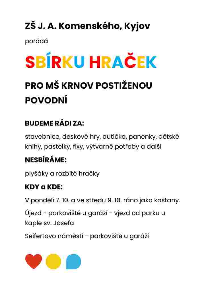 Plakát_sbírka hraček_povodně